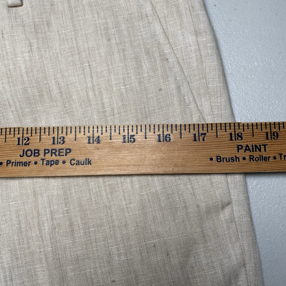 Bonobos Linen Pants 29x34 Slim Guabello Legend Flat Front Ivory Beige - Picture 7 of 16